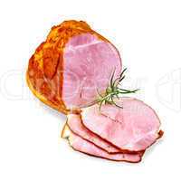 Ham smoked with rosemary
