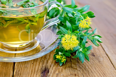 Herbal tea and Rhodiola rosea on board