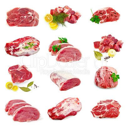 Meat pork set