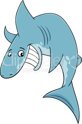 shark fish cartoon illustration