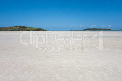 Vast Empty White Sand Beach in Caramoan