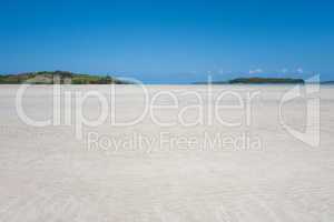 Vast Empty White Sand Beach in Caramoan