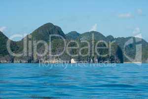 Scenic View of Rocky Coastline and Lush Mountains