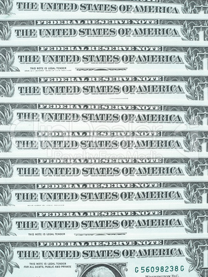 Dollar notes 1 Dollar