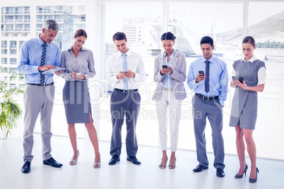 Business people using their phone