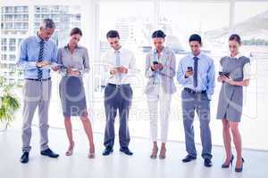 Business people using their phone