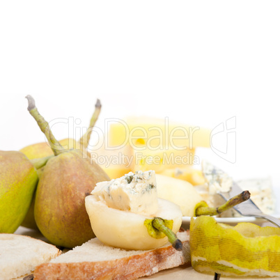 cheese and pears