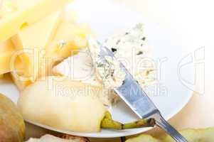 cheese and pears