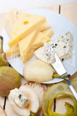 cheese and pears