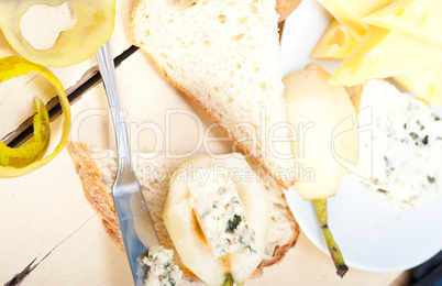 cheese and pears