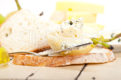 cheese and pears