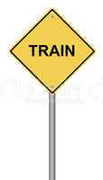 Train Warning Sign