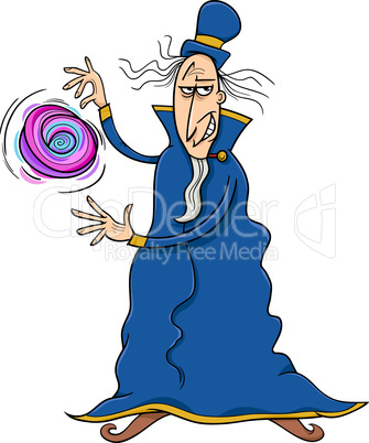 evil sorcerer cartoon illustration