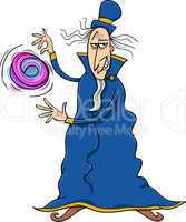 evil sorcerer cartoon illustration