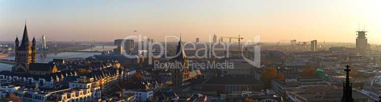 Kranhäuser Köln, Skyline, Rheinbrücken