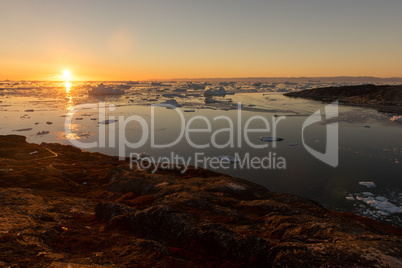 Arctic landscape in Greenland