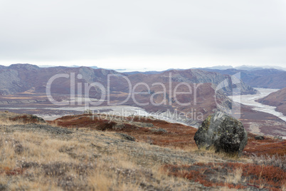 Arctic landscape in Greenland