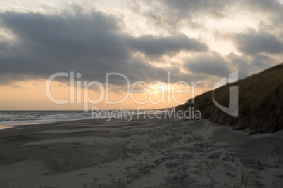 Baltic beach in winter