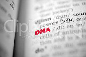 Text DNA als Hintergrund