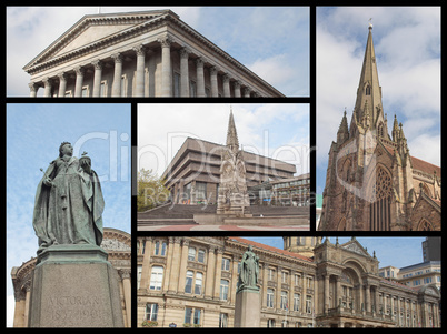 Birmingham landmarks collage