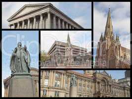 Birmingham landmarks collage