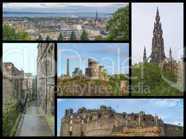 Edinburgh landmarks collage