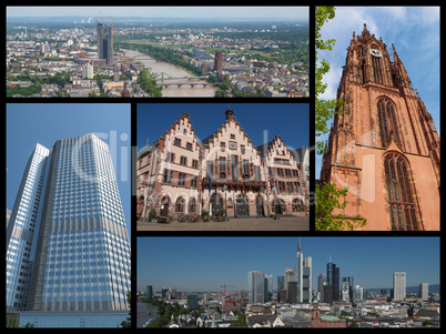Frankfurt landmarks collage