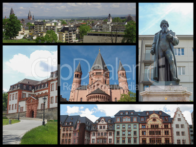 Mainz landmarks collage