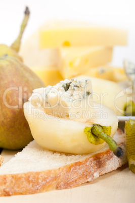 cheese and pears