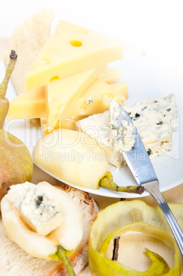 cheese and pears