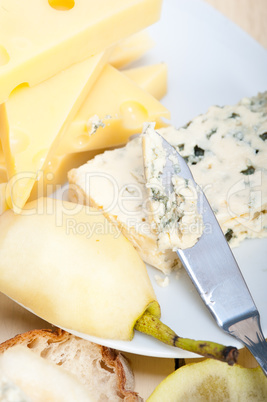 cheese and pears