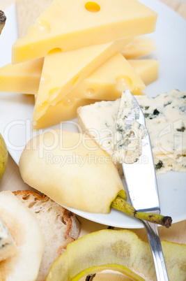 cheese and pears