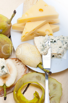 cheese and pears