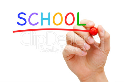 School Red Marker