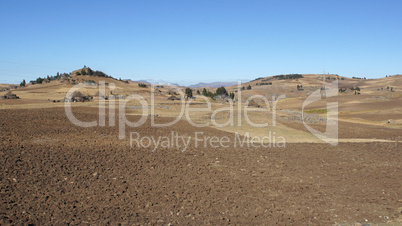 Landschaft in Amhara, Äthiopien, Afrika