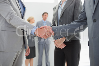 Business people shaking hands