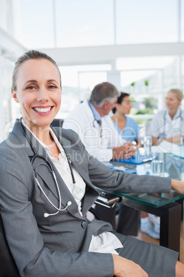 Team of doctors having a meeting