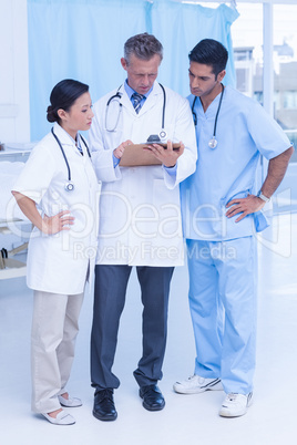 Portrait of confident doctors with arms crossed