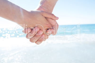 Couple walking hand in hand