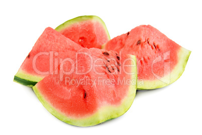 slice of watermelon isolated on white background