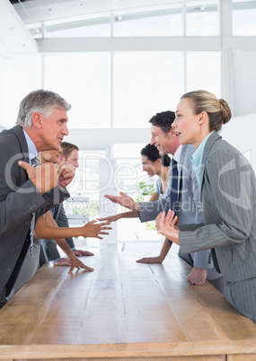 Business team discussing together