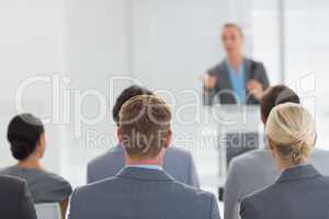 Business team during conference