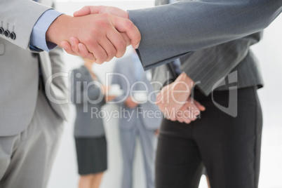 Business people shaking hands