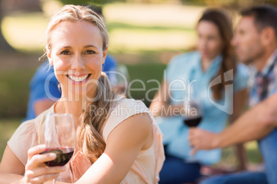 Happy couples at the park