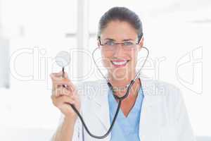 picture of a female doctor with stethoscope