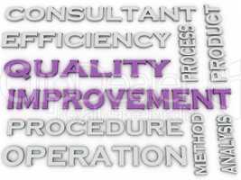 3d image Quality improvement   issues concept word cloud backgro
