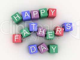 3d image Happy Fathers Days