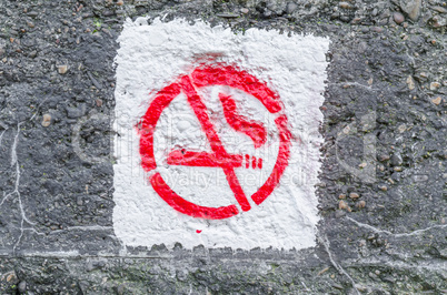 Rauchen Verboten  Symbol