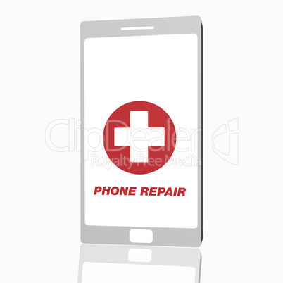 white smart phone repair
