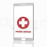 white smart phone repair